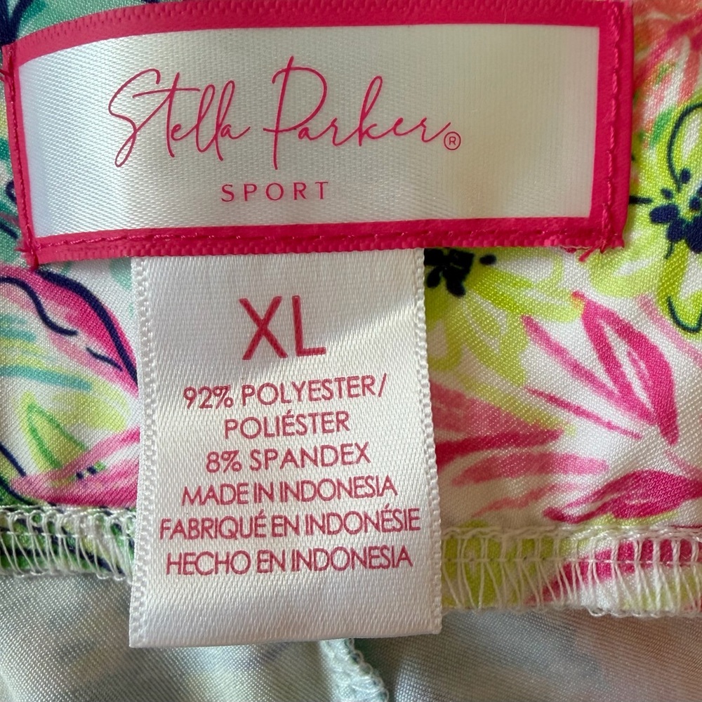 Tropical Floral Wide-Leg Pants — Pink & Green - Picture 4 of 6